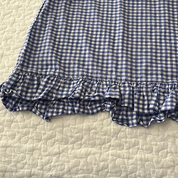 H&M gingham swim cover up. Size 6. Blue and white. - Picture 5 of 5